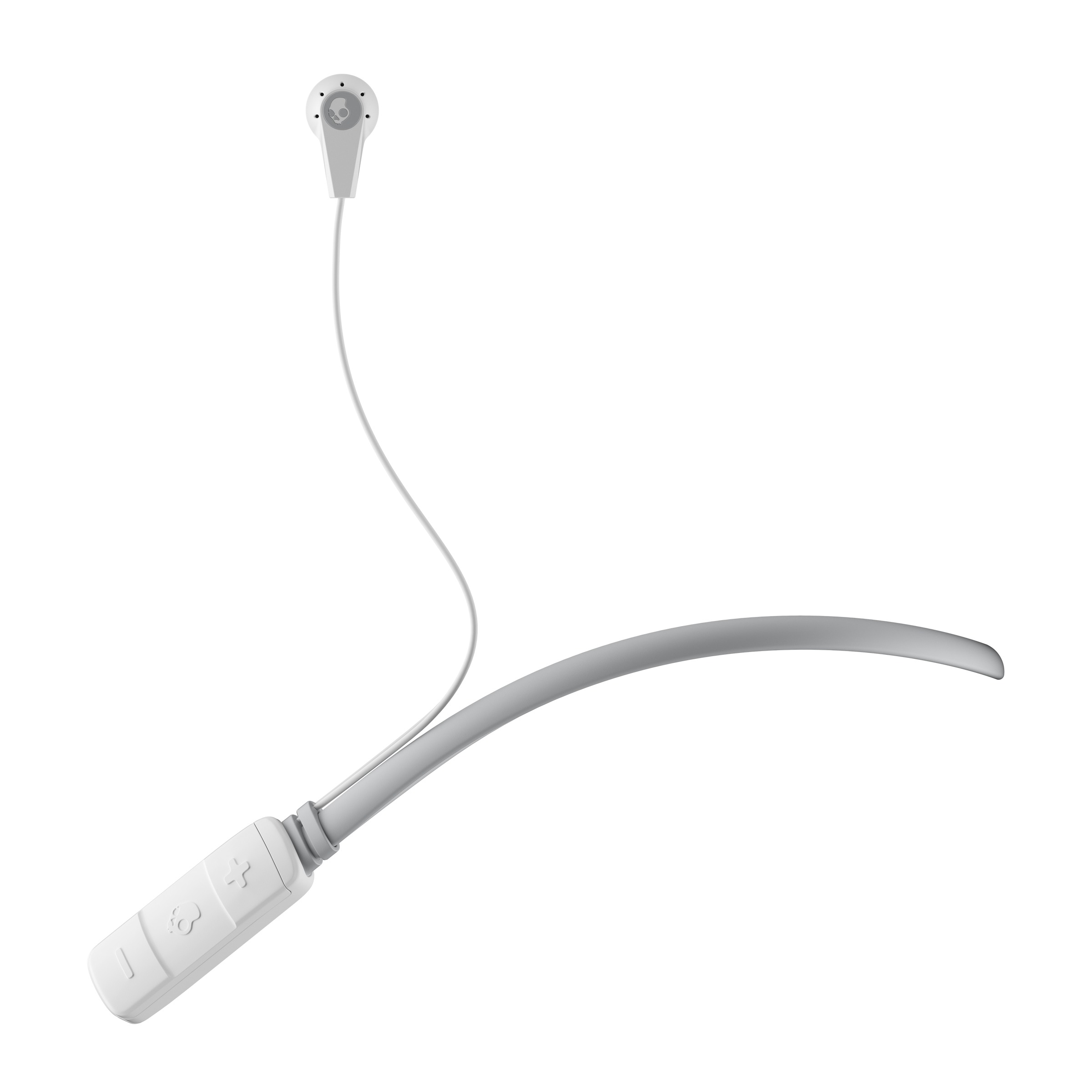 SKULLCANDY Ink'd Wireless - Bluetooth Kopfhörer mit Nackenbügel (In-ear, Weiss/Grau)
