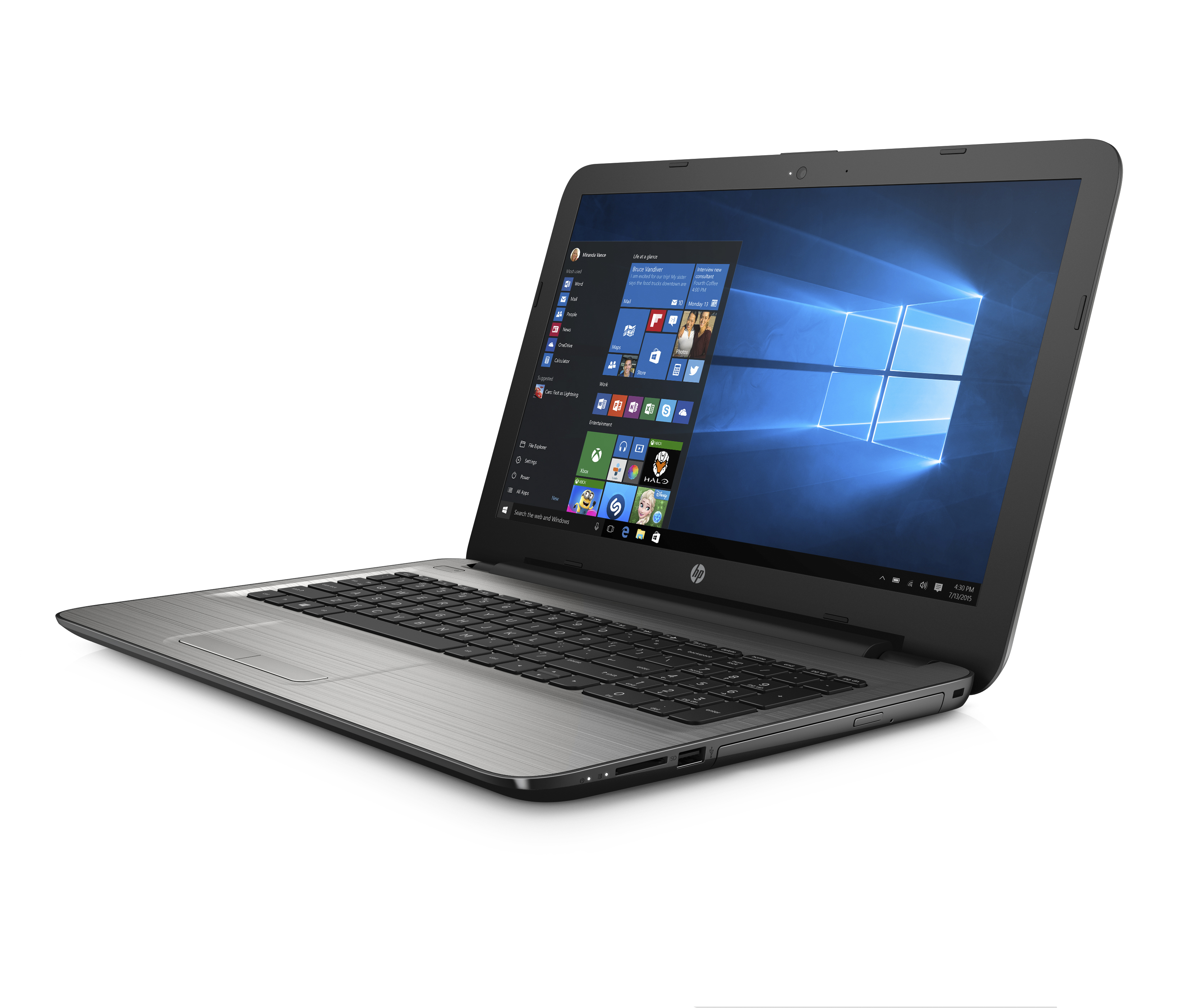 HP 15-ay081ng (W8X75EA#ABD) Notebook, 15,6 Zoll, Intel® Core™ i3-5005U Prozessor
(3M Cache, 2.00 GHz), 4 GB, 1000 GB HDD