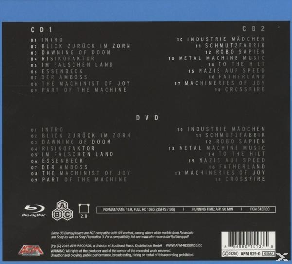 Album-Rückseite mit Titelliste. Der Text ist auf Deutsch und enthält eine Liste von Songs und Credits.