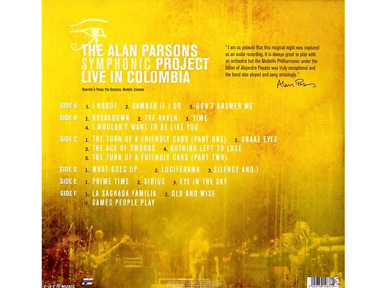Thumbnail - The Alan Parsons Symphonic Project - Live In Colombia (Vinyl)