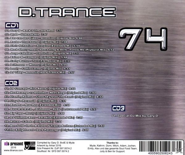 VARIOUS - D.Trance 74  - (CD)