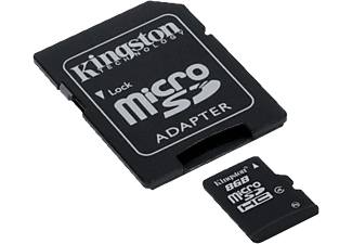 KINGSTON microSDHC 8GB kártya Class 4