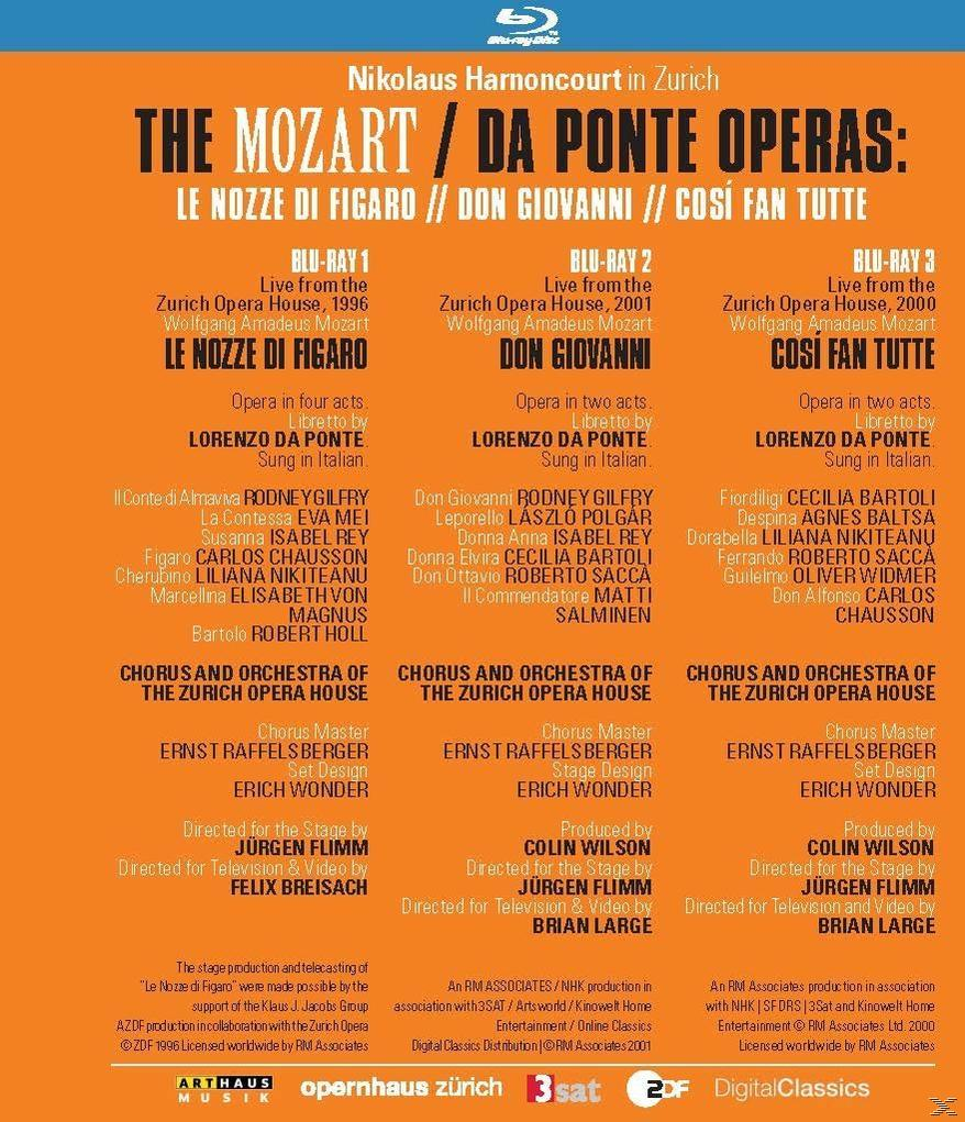 Chor (Blu-ray) Mozart: Zürich Operas - Ponte Oper - Orchester Und Der Da