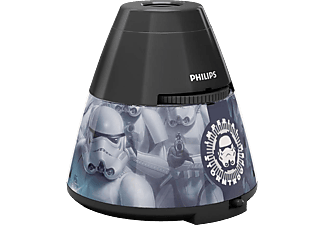 PHILIPS Star Wars Projektoros és éjszakai fény asztali lámpa, LED, fekete (71769/99/16)