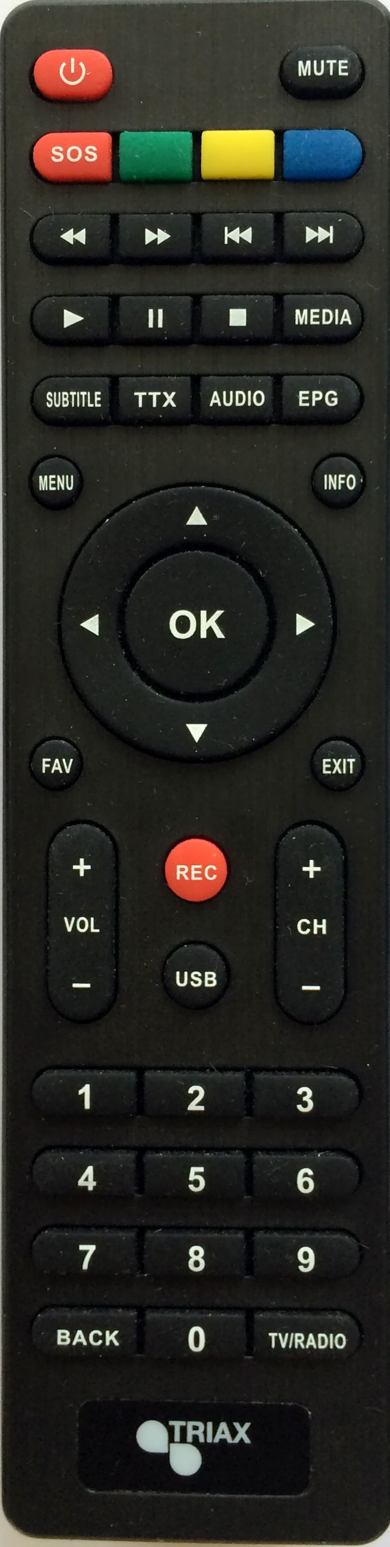 TRIAX TR 60 DVB-T2 HD Receiver (HDTV, DVB-T2 HD, Schwarz)