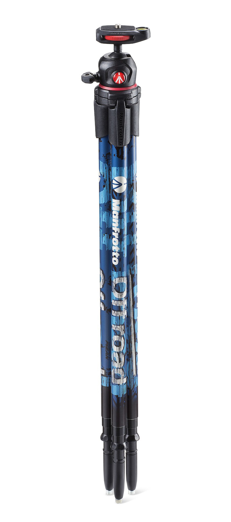 MANFROTTO MKOFFROADB Stativ, Blau, Höhe offen bis 1220 mm
