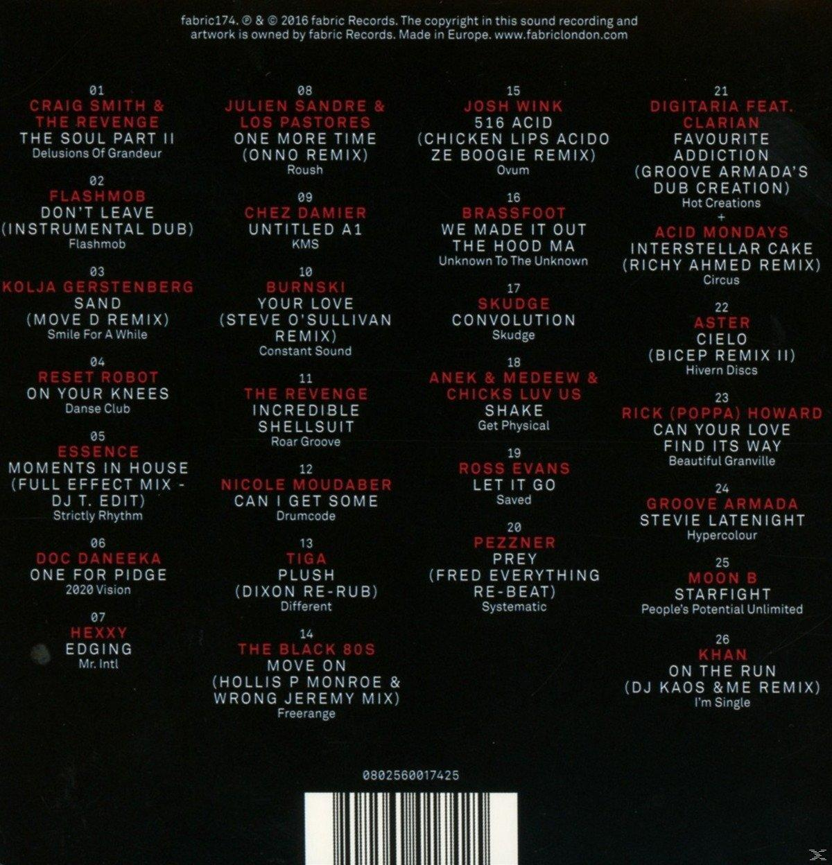 CD mit einer Liste von Songtiteln und Künstlern. Es hat ein farbenfrohes Design und Text.