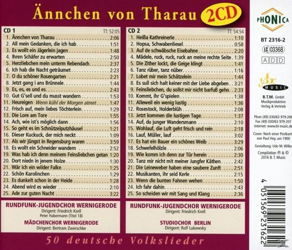 Rundfunk-jugendchor Wernigerode - Ännchen von Tharau  - (CD)
