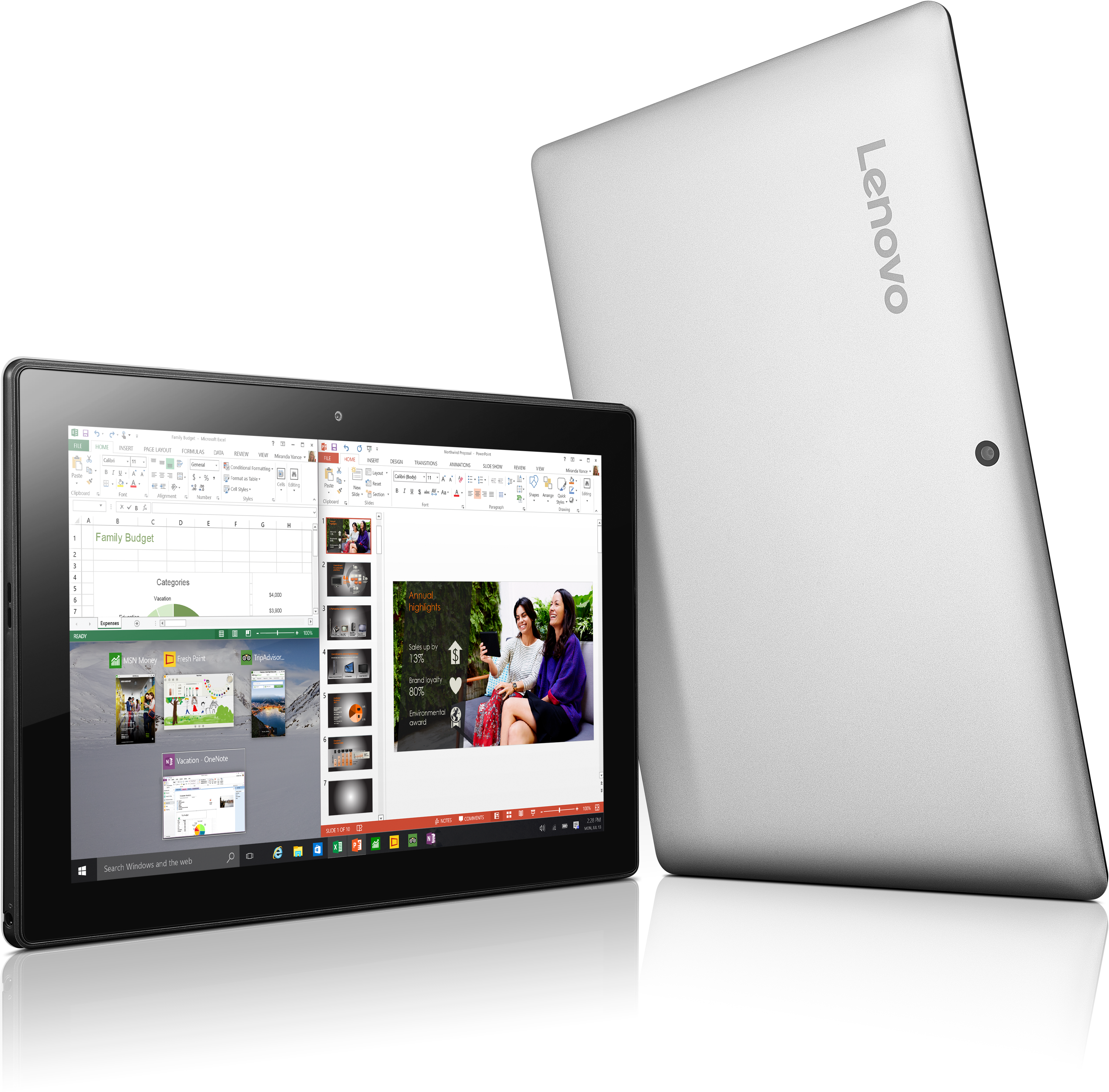 LENOVO Convertible Miix 310 (80SG0019GE) - (Ausstellungsstück) Convertible, 10,1 Zoll Touchscreen, Intel® Atom™ x5-Z8350 Prozessor
(2M Cache, bis zu 1.92 GHz), 4 GB, 64 GB eMMC