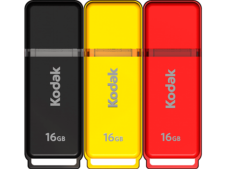 KODAK 3pack USB-sticks 16 GB Belgische Vlag (EKMMD16GK102P3BE)