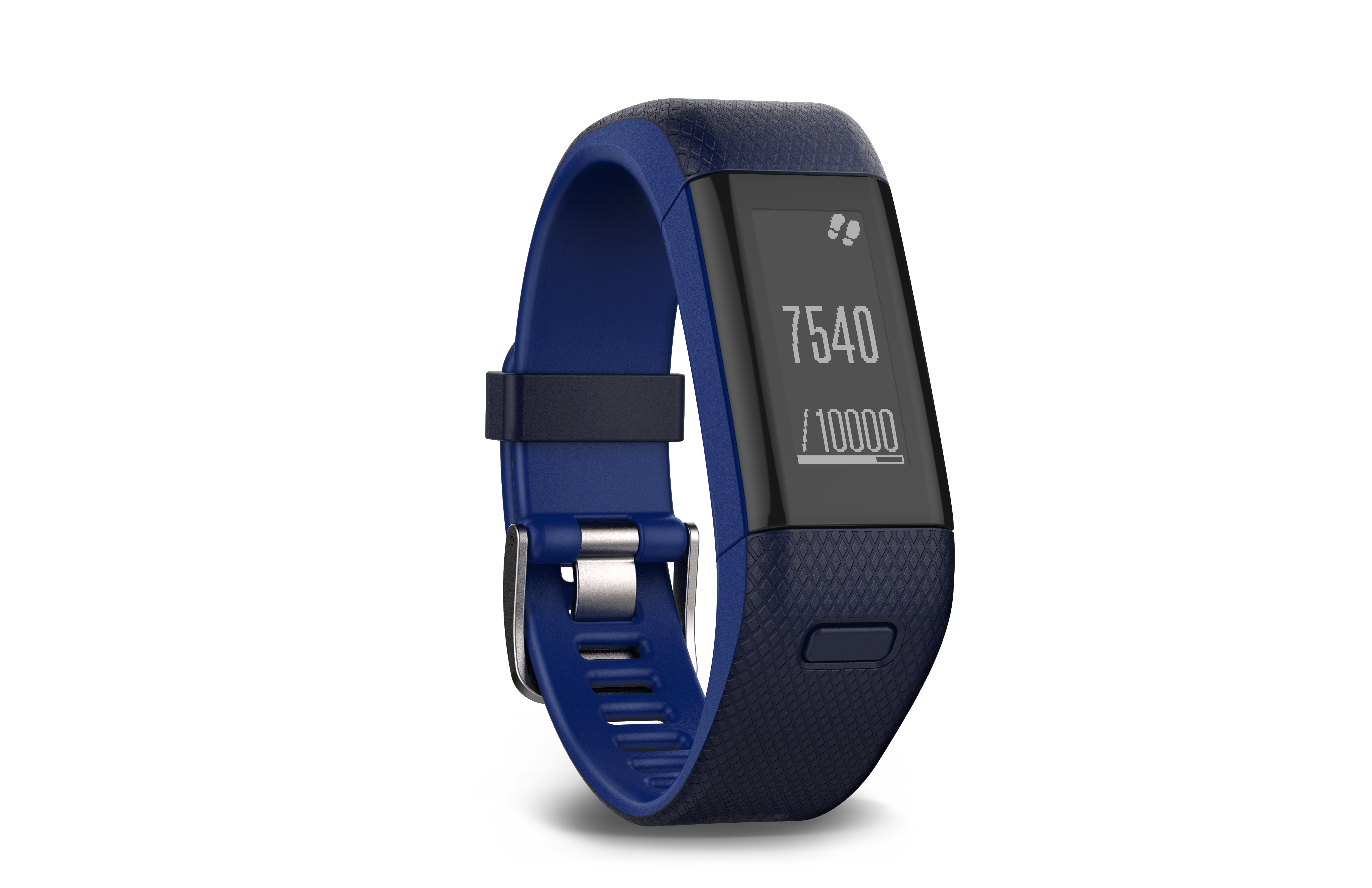 GARMIN vivosmart HR+, Fitnessarmband, 136-192 mm, Blau