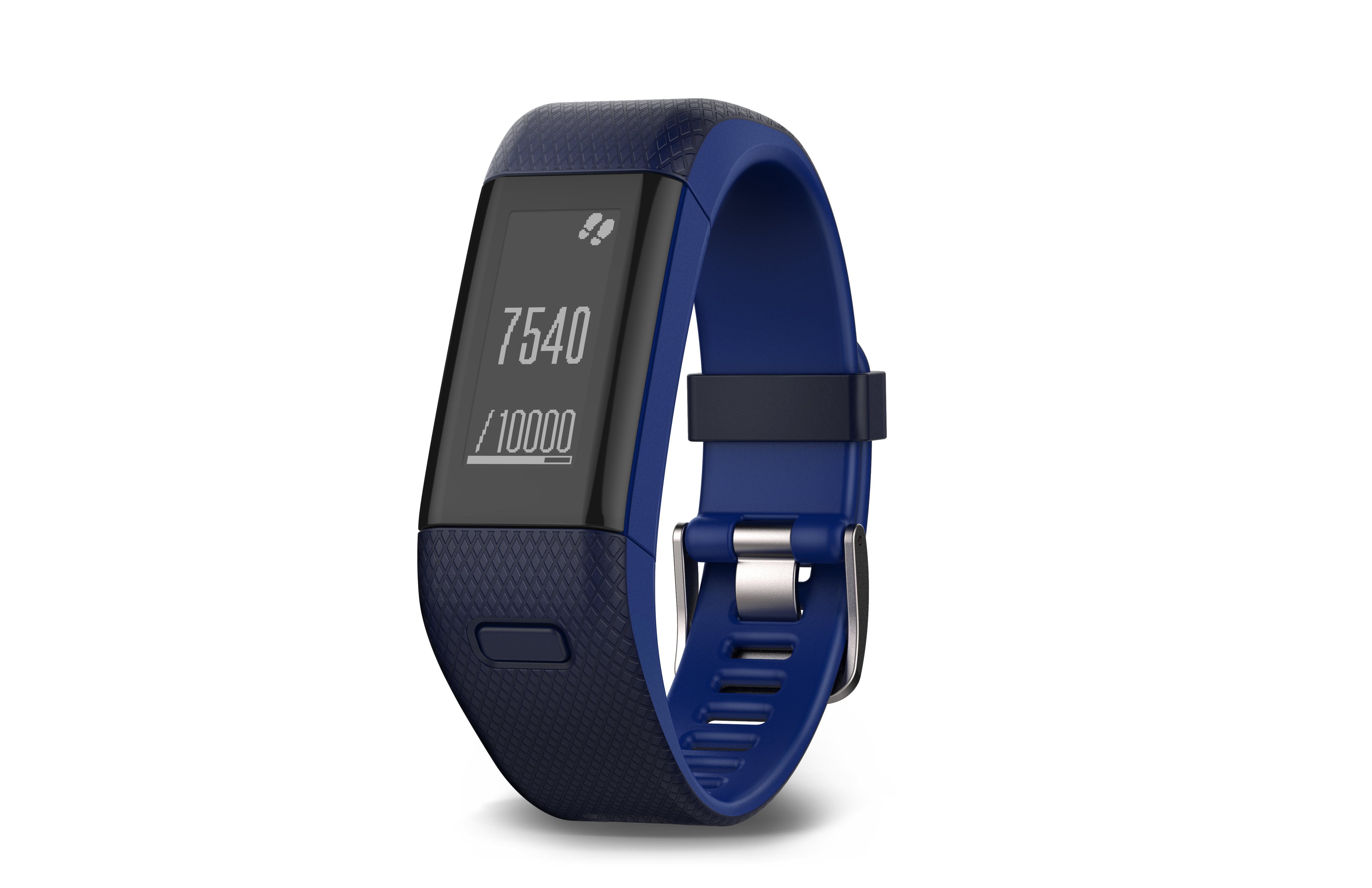 GARMIN vivosmart HR+, Fitnessarmband, 136-192 mm, Blau