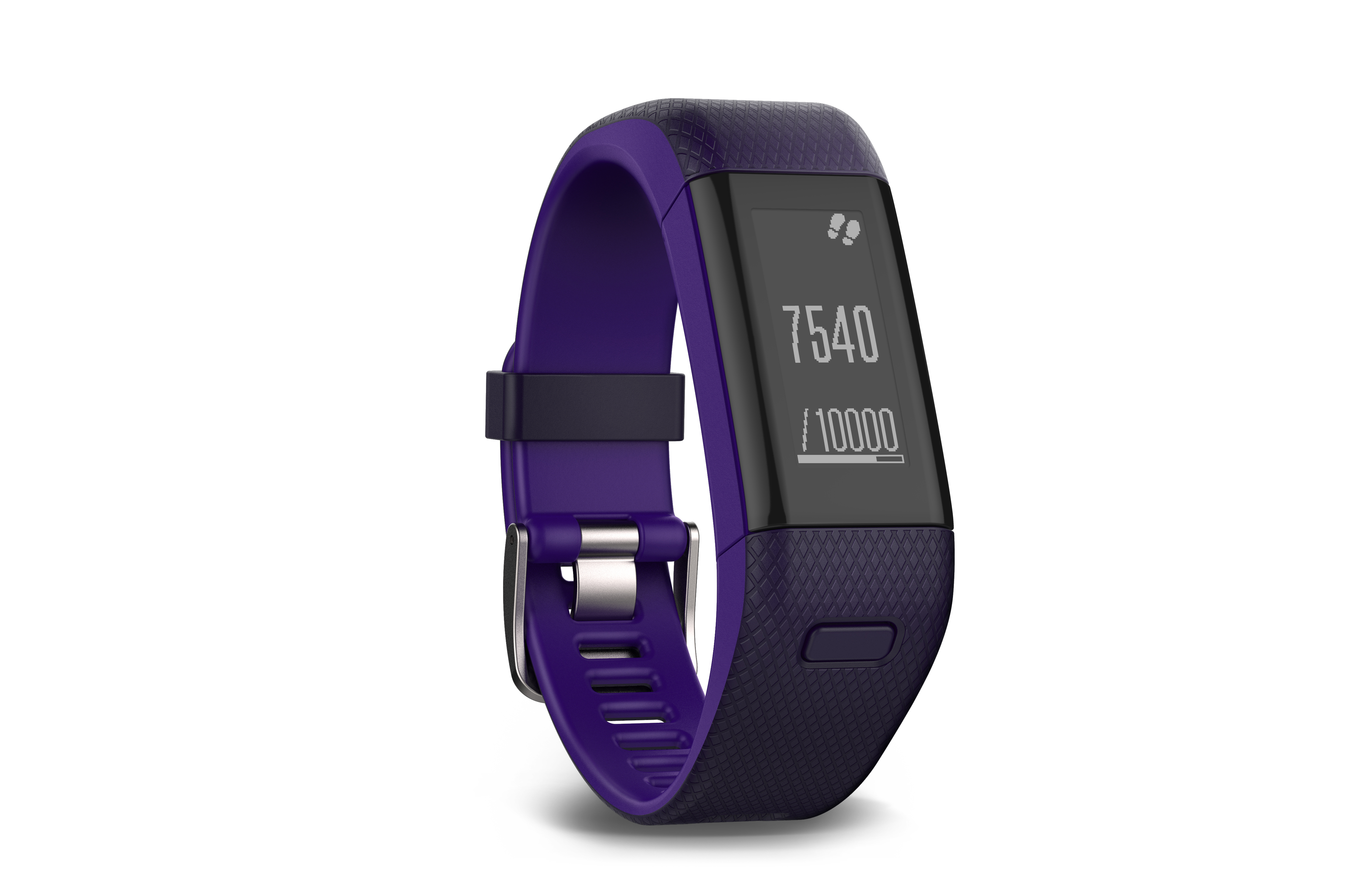 GARMIN vivosmart HR+, Fitnessarmband, 136-192 mm, Lila
