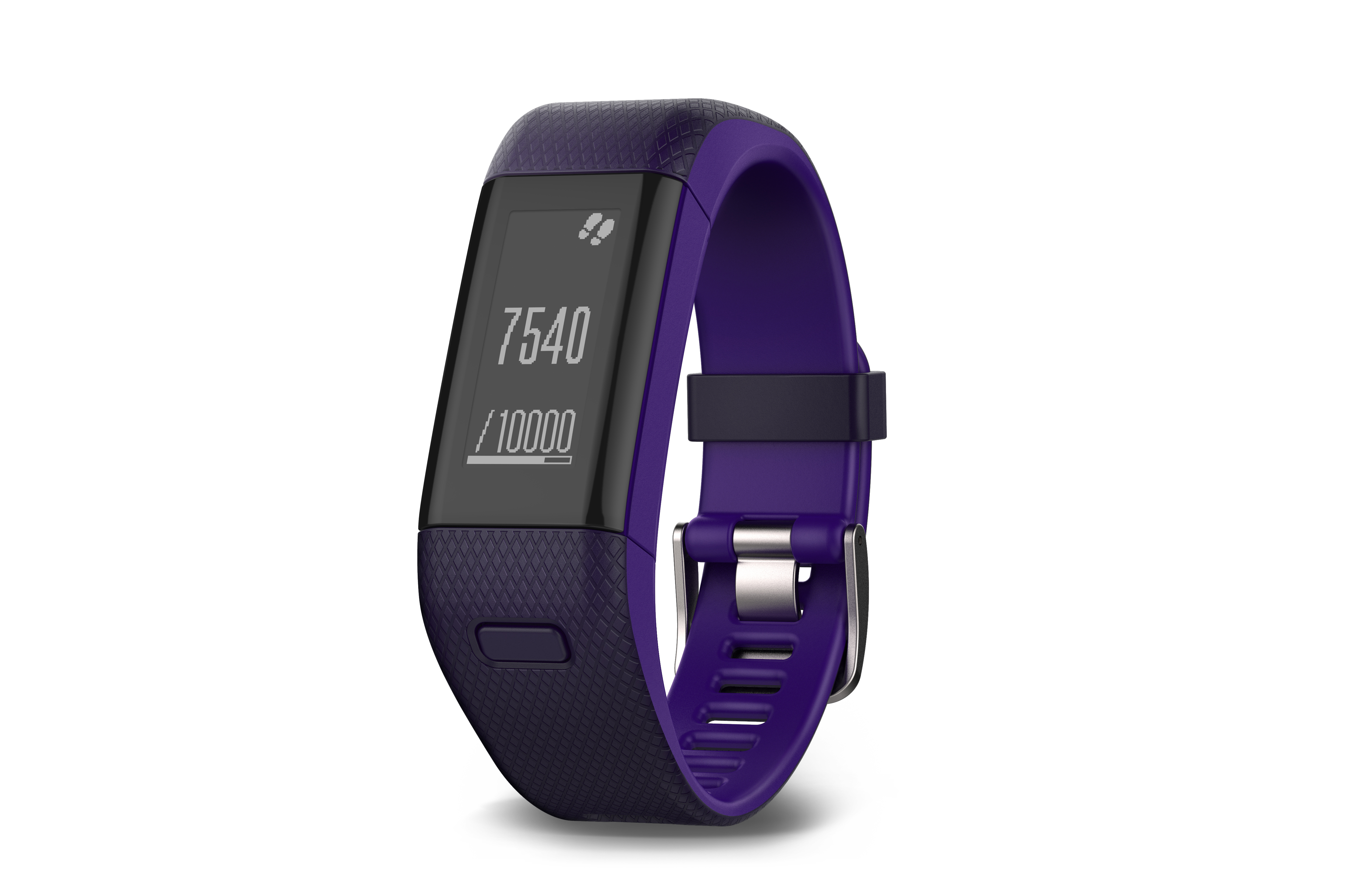 GARMIN vivosmart HR+, Fitnessarmband, 136-192 mm, Lila