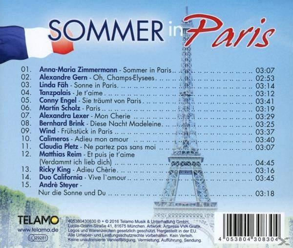 VARIOUS - Sommer (CD) Paris In 