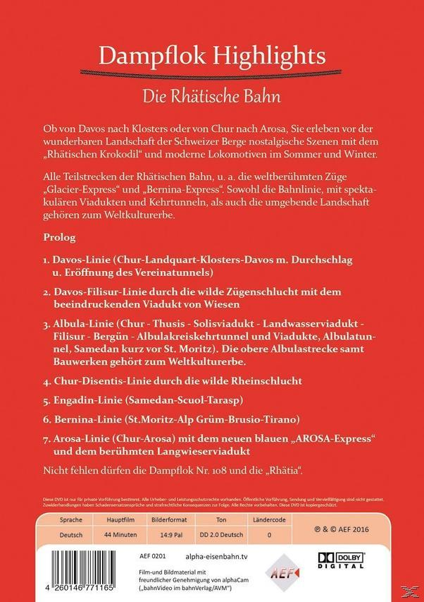 Dampflok Highlights - Rhätische Die DVD Bahn