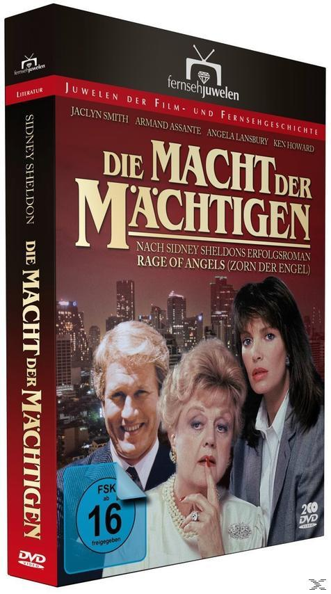 DVD-Hülle, deutscher Text. Der Titel lautet 'Die Macht der Mächtigen' mit Bildern von Schauspielern und Stadtbild im Hintergrund.