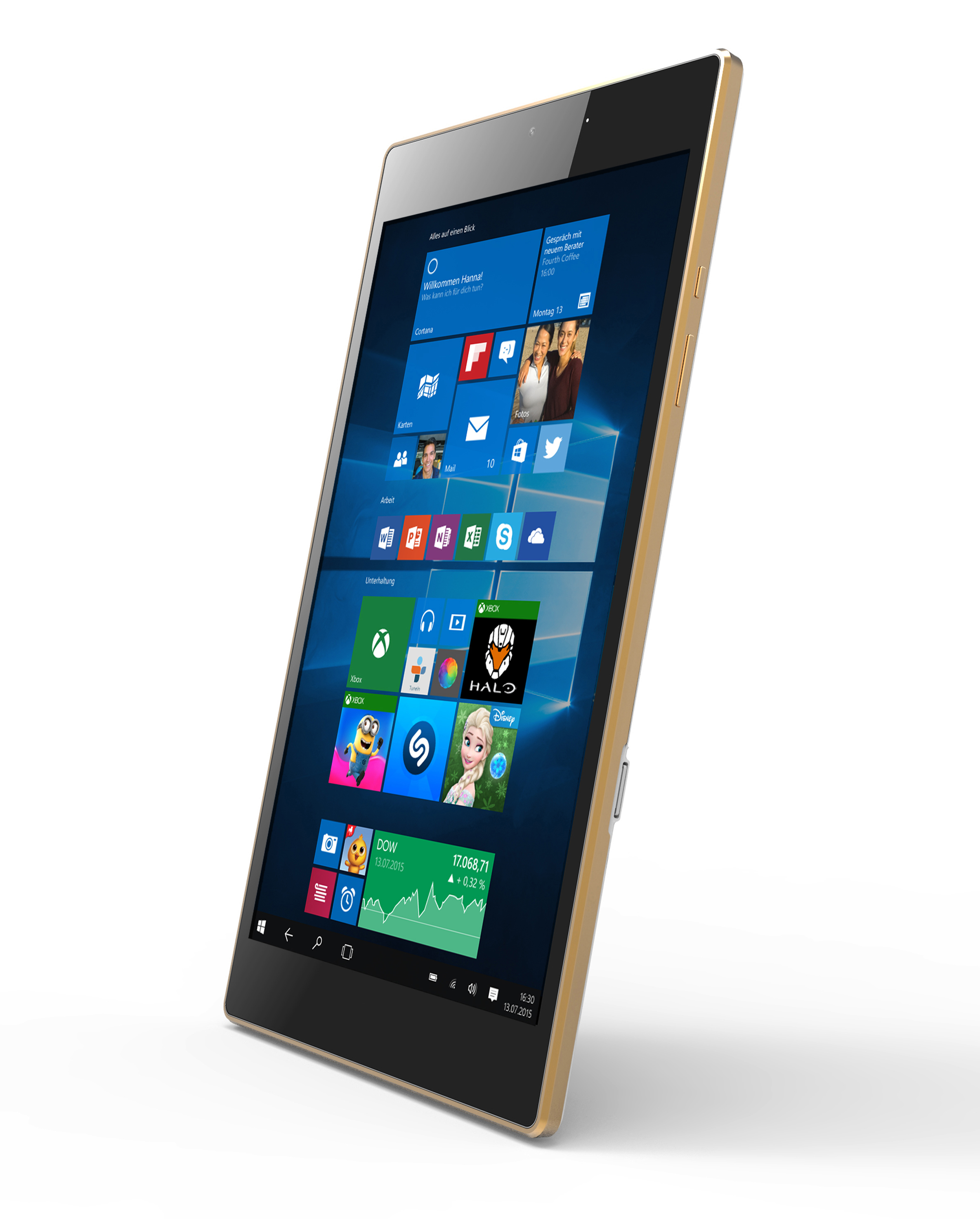 ODYS COSMO WIN 32GB GOLD EDITION, Tablet, 32 GB, 8,9 Zoll, Schwarz/Gold