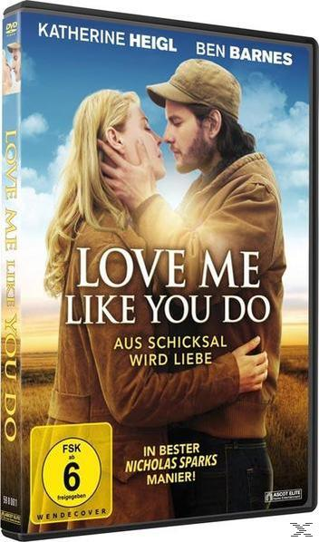 DVD-Cover: Küssendes Paar. Text: Love Me Like You Do.