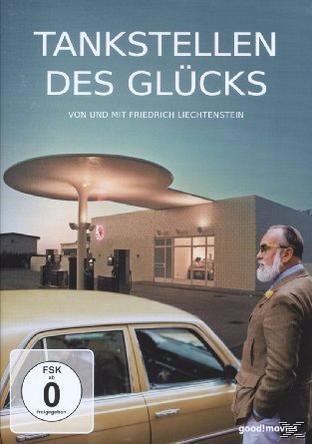 DVD-Cover: Mann neben Tankstelle, Text auf Deutsch.