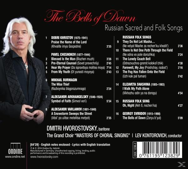 CD-Rückseite: Mann mit weißem Haar, Songtitel und Songdauern.