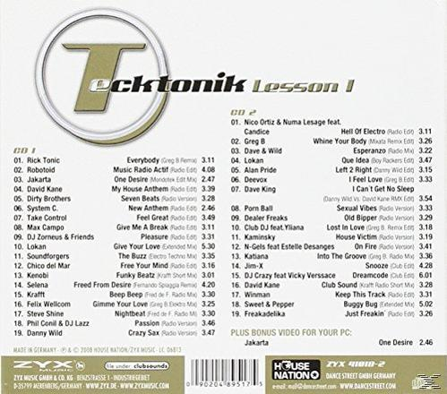 VARIOUS - Tecktonik (Lession 1)  - (CD)