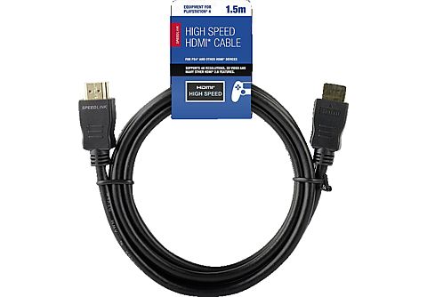 SPEEDLINK High Speed HDMI-Kabel, Schwarz PlayStation 4 & Zubehör | MediaMarkt