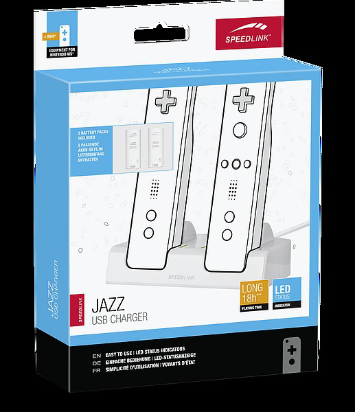 SPEEDLINK Jazz Ladestation, Weiß USB-Charger,