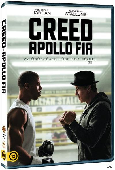 A Creed DVD borítója. Michael B. Jordan és Sylvester Stallone egy bokszringben.