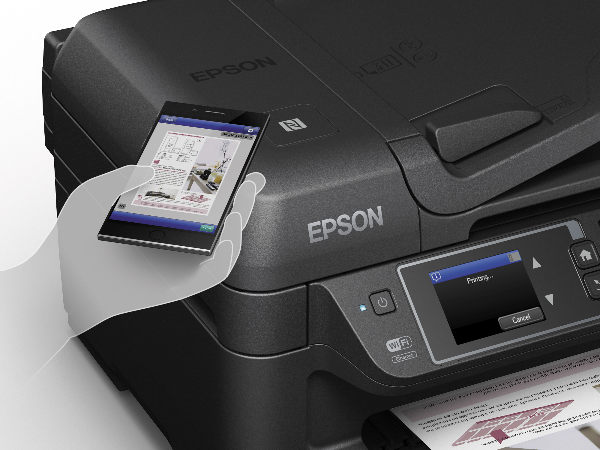EPSON WorkForce WF-2760DWF 4-in-1 Tinten-Multifunktionsdrucker