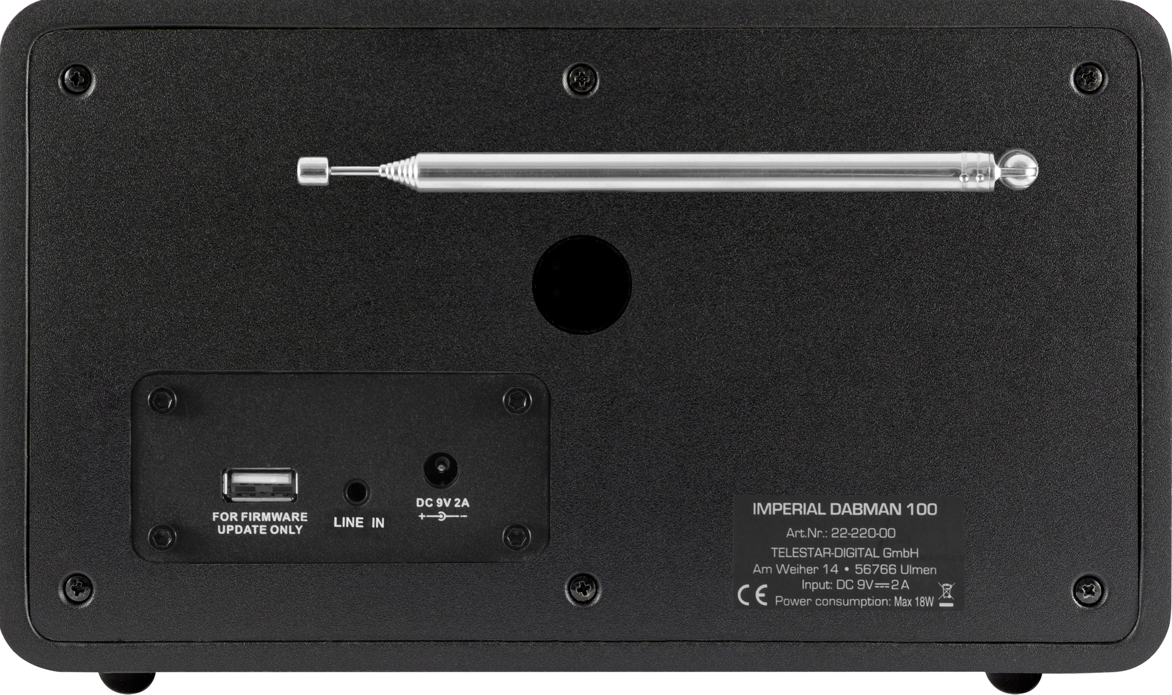 IMPERIAL Dabman 100 - Radio digitale (DAB+, Nero)