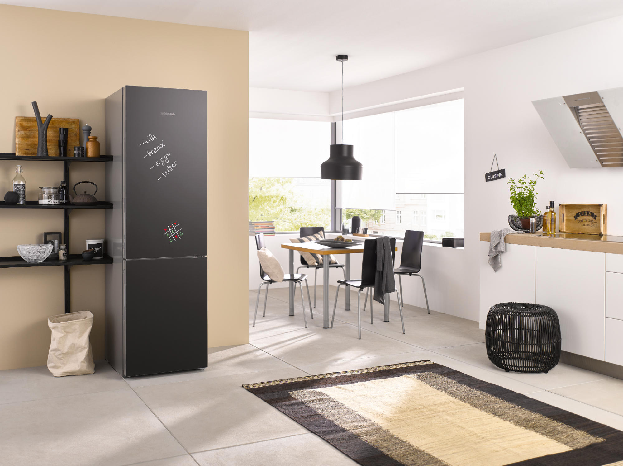 MIELE KFN 29233 D BB Kühlgefrierkombination (D, 365 l, 2010 mm hoch, Blackboard Edition)