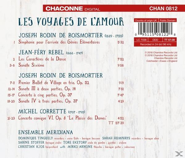 Ensemble Meridiana - Les Voyages de l'Amour  - (CD)