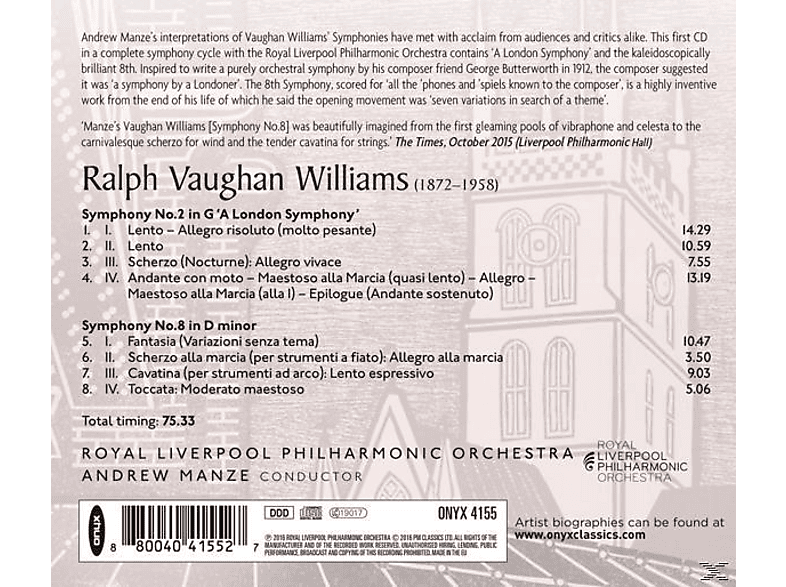 Thumbnail - Royal Liverpool Philharmonic Orches - Sinfonien 2 & 8 (CD)