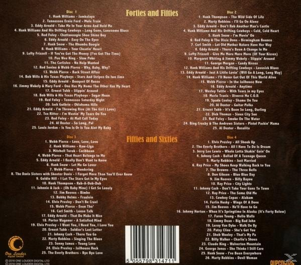 VARIOUS - 101 Country Number Ones 1944 to 1962  - (CD)