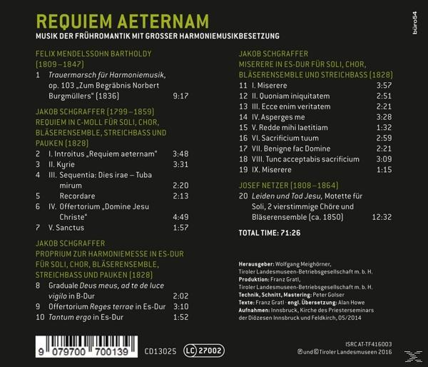 VARIOUS - Requiem Aeternam-Sakralmusik der Frühromantik  - (CD)