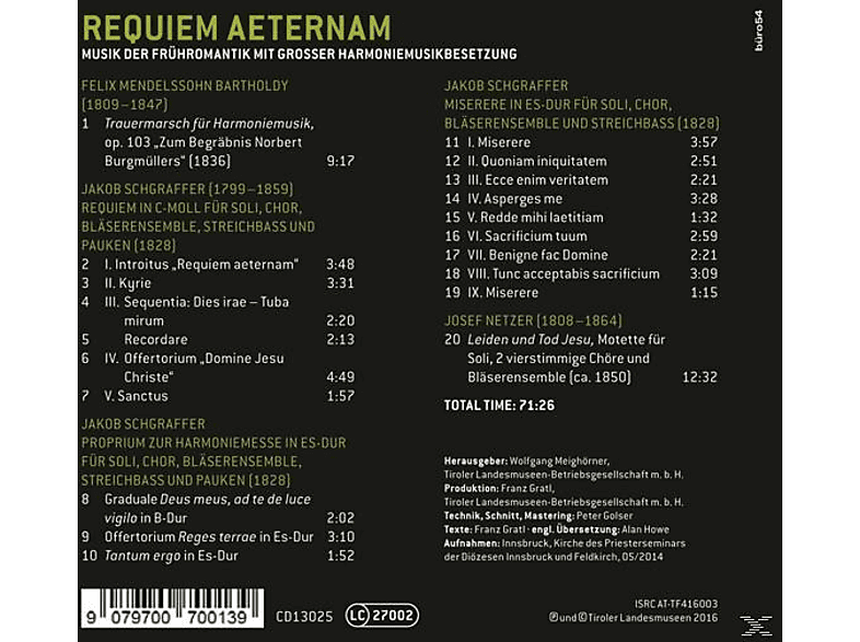 Thumbnail - VARIOUS - Requiem Aeternam-Sakralmusik der Frühromantik (CD)