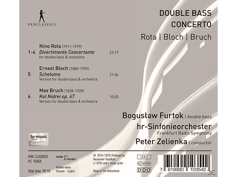 Thumbnail - Boguslaw Furtok, Hr Symphony Orchestra - Kontrabass-Konzerte (CD)