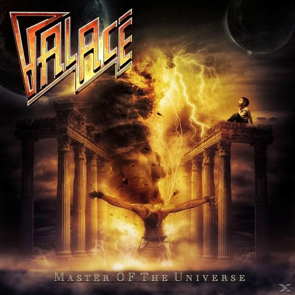 Pochette d'album 'Master of the Universe' avec une personne électrocutée.