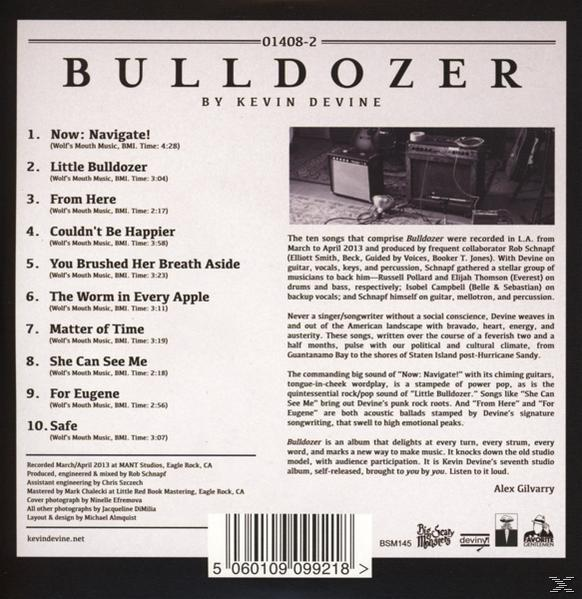 Devine Kevin (CD) Bulldozer - -