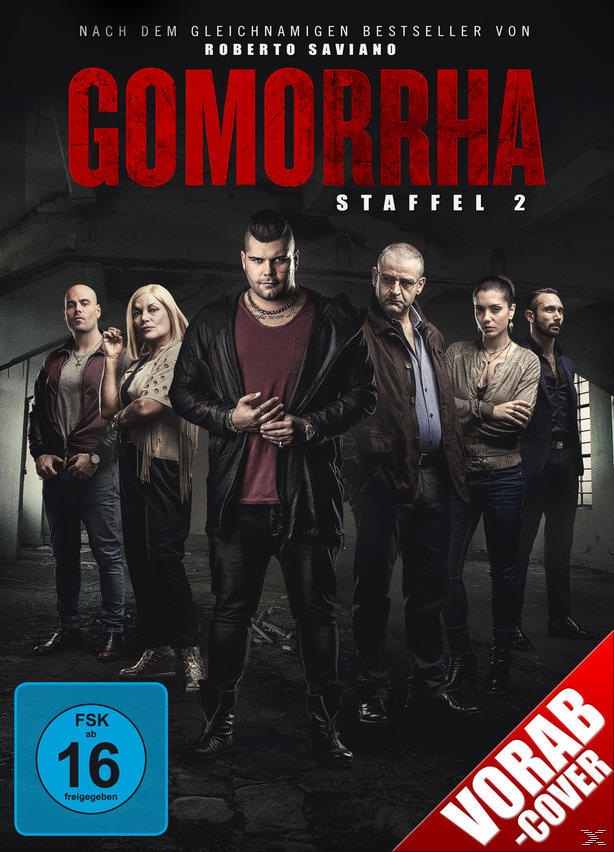Gomorrha Staffel 2 Cover: Gruppe von Leuten in dunkler Umgebung. Titel: Gomorrha Staffel 2.