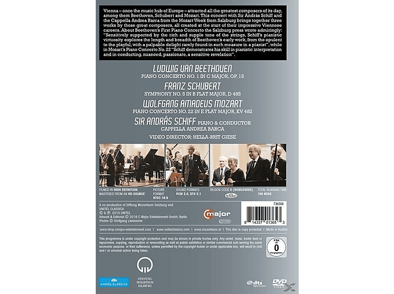 Thumbnail - Capella Andrea Barca - Klavierkonzerte / Sinfonie (DVD)