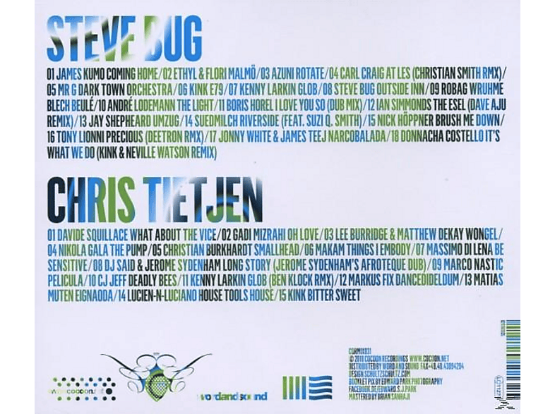 Thumbnail - STEVE BUG/CHRIS TIETJEN - Green & Blue 2010 Mixed By Steve Bug And Chris Tie (CD)