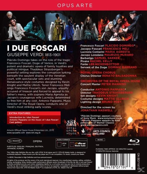 The Royal Opera House, Due Domingo, (Blu-ray) - I - Foscari Pappano Plácido Antonio