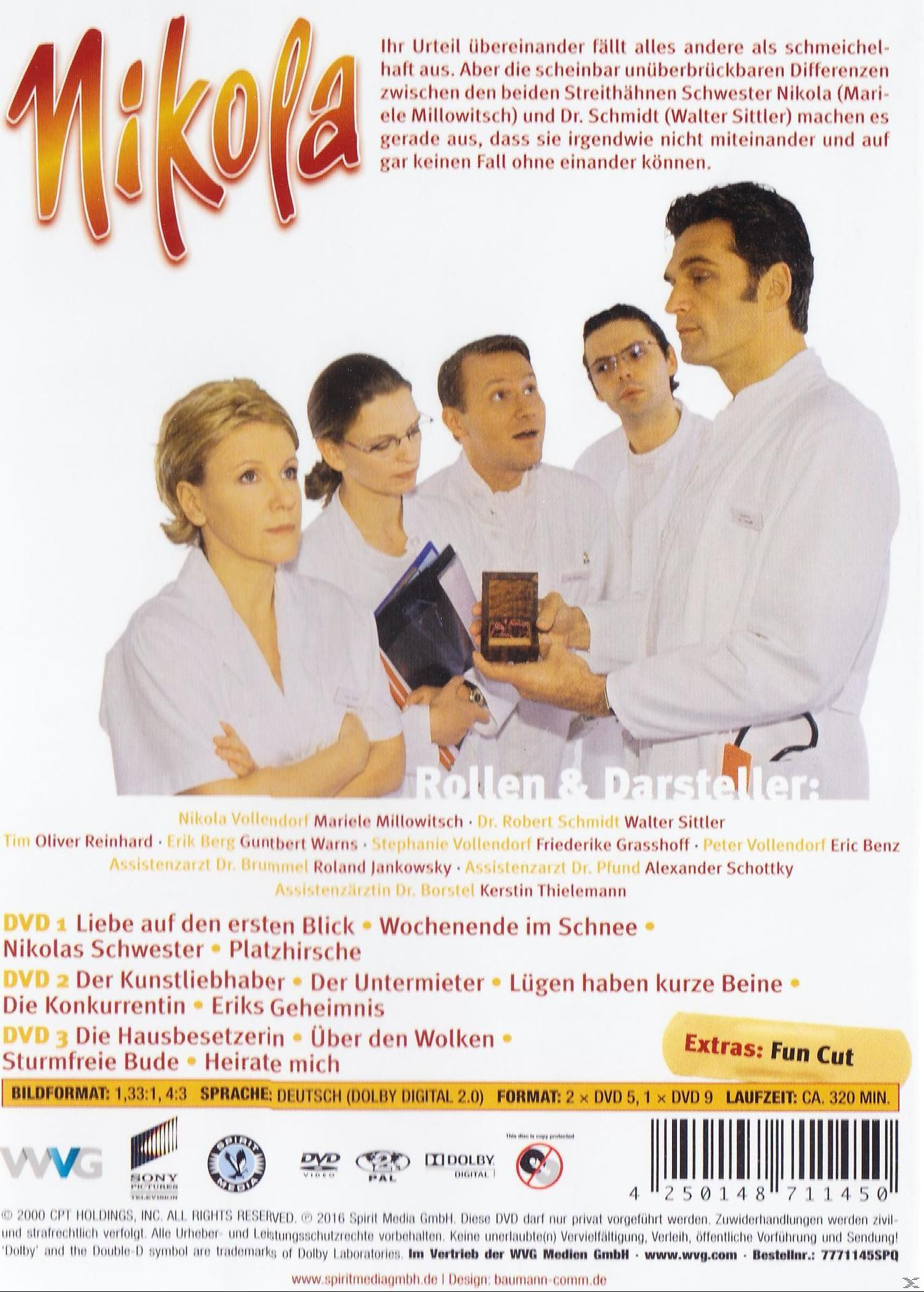 DVD-Cover von „Nikola“. Auf dem Cover sind Schauspieler, Text und der Titel zu sehen.