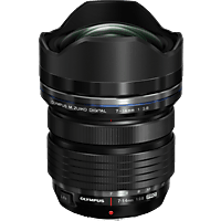 OLYMPUS M.ZUIKO DIGITAL ED 7 mm - 14 mm f/2.8 PRO (Objektiv für Micro-Four-Thirds, Schwarz)