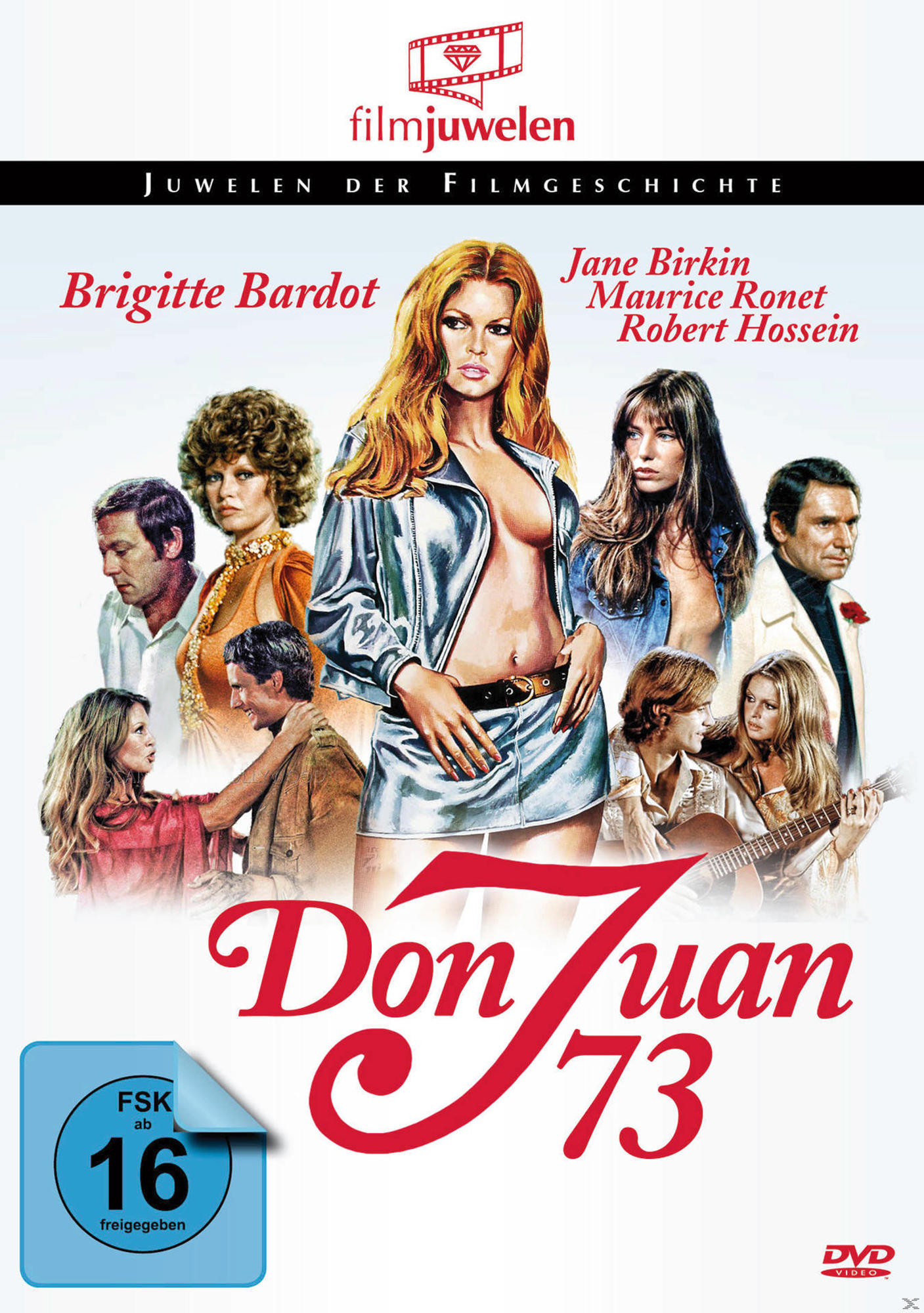 DVD-Cover mit Brigitte Bardot. Verschiedene Personen um sie herum.
