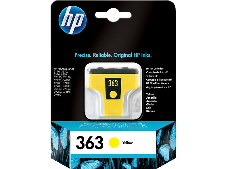 HP (C8773EE) Gelb 363 Tintenpatrone