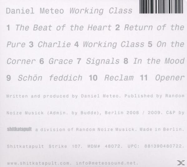 Daniel Meteo - Working Class  - (CD)