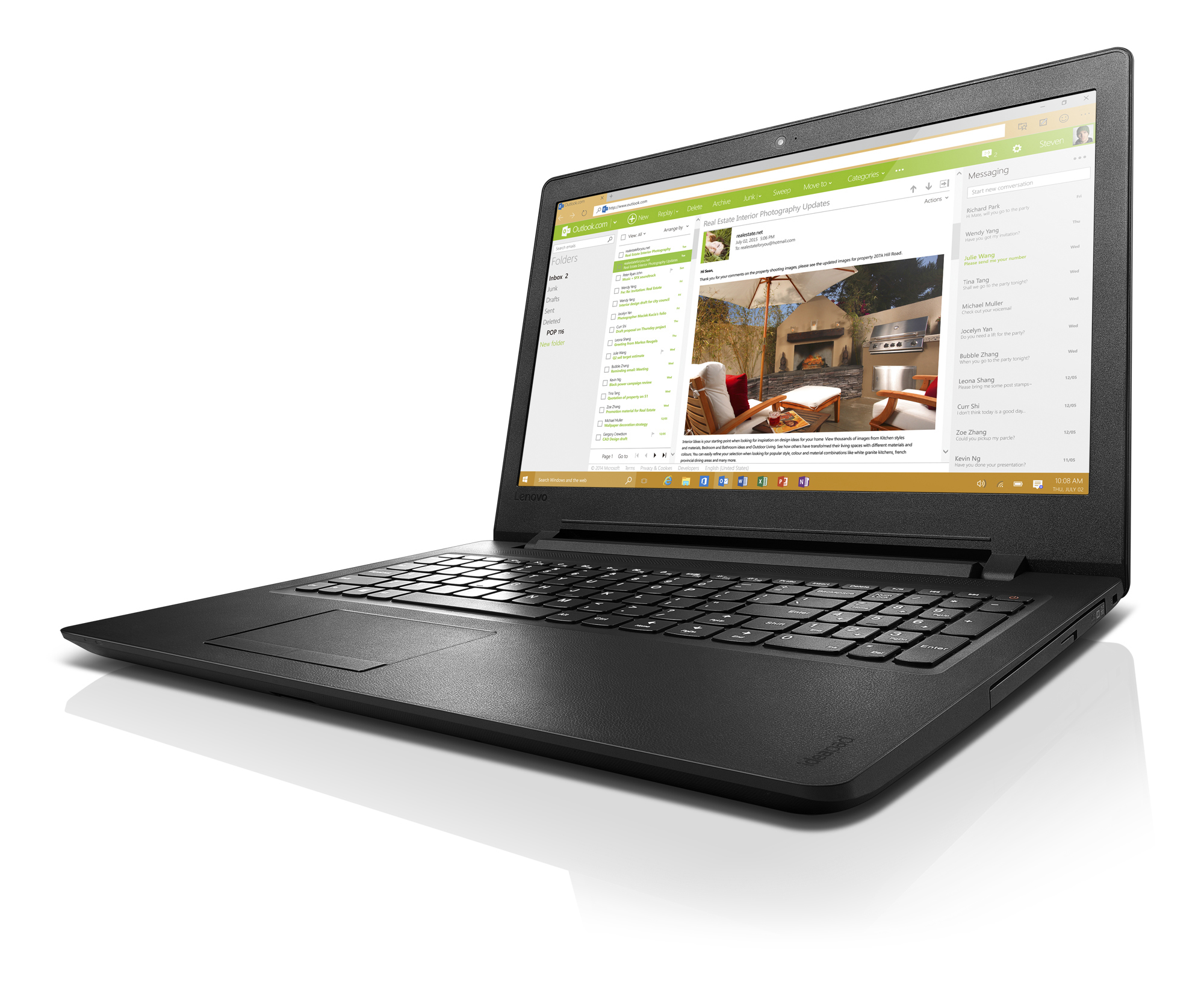 LENOVO IdeaPad 110 - 15,6 Zoll - Intel® Core™ i5 i5-6200U - 8 GB - 256 GB - Windows 10